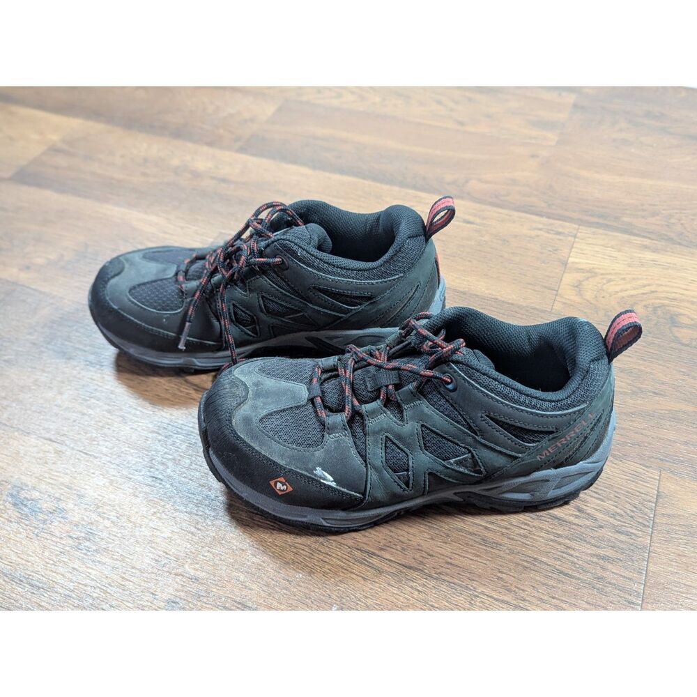 Merrell Siren Alloy Toe Black Work Shoes Size 6.5
